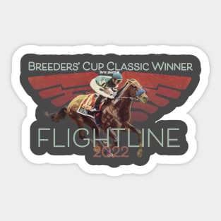 Flightline Wins the 2022 Breeders Cup Sticker